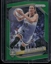 2025 Panini Prizm WNBA #67 Rebecca Allen Green Prizms