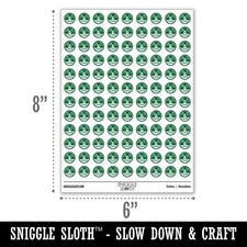 Chad Independence Monument Country Destination Travel Round Sticker Pack