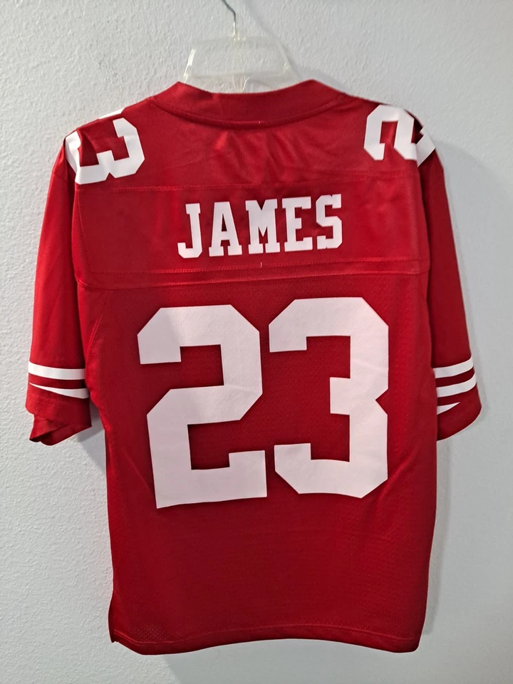 Camiseta clássica vermelha pequena NFL Pro Line San Francisco 49ers LaMichael James #23 - Imagem 2 de 4