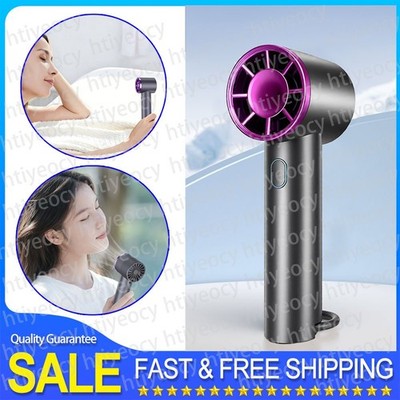 Portable Mini Handheld Fan 6000mAh Rechargeable Battery, With 100 Speeds Display