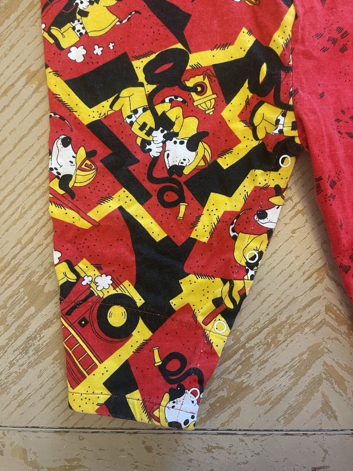 Perro de Bomberos Fido Rojo Fuego Años 90 De Colección 24 Meses/2T Rojo Con Accesorio para Perro Foto 4 de 4