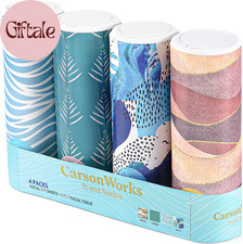 Car Tissues Cylinder 4 Packs round Tissue Box Holder Fit for Car Cup Holder, Hom