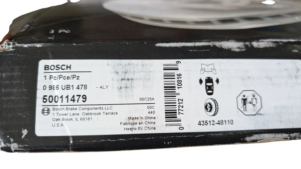 Rotor de freno de disco BOSCH 50011479 QuietCast Premium para Lexus y Toyota seleccionados  Foto 4 de 4