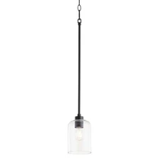 Quorum International 3374 Tribute 5"W Mini Pendant - Black