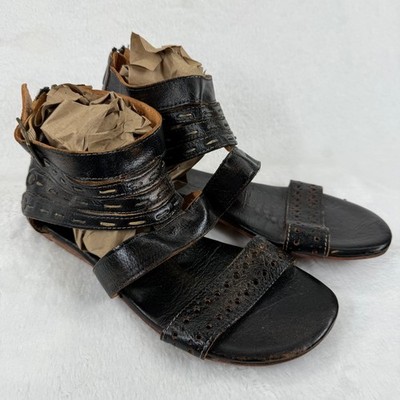 Bed Stu Rustic Artemis Leather Gladiator Sandals 10 Buckle Zipper