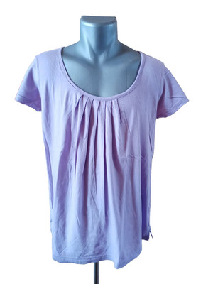 Mia Linea, T-Shirt, lila, Gr. 44, 100% Baumwolle, Kurzarm