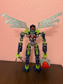 Lego Bionicle 8914 - Toa Mahri Hahli - 100% Complete - Lime Joints Replaced
