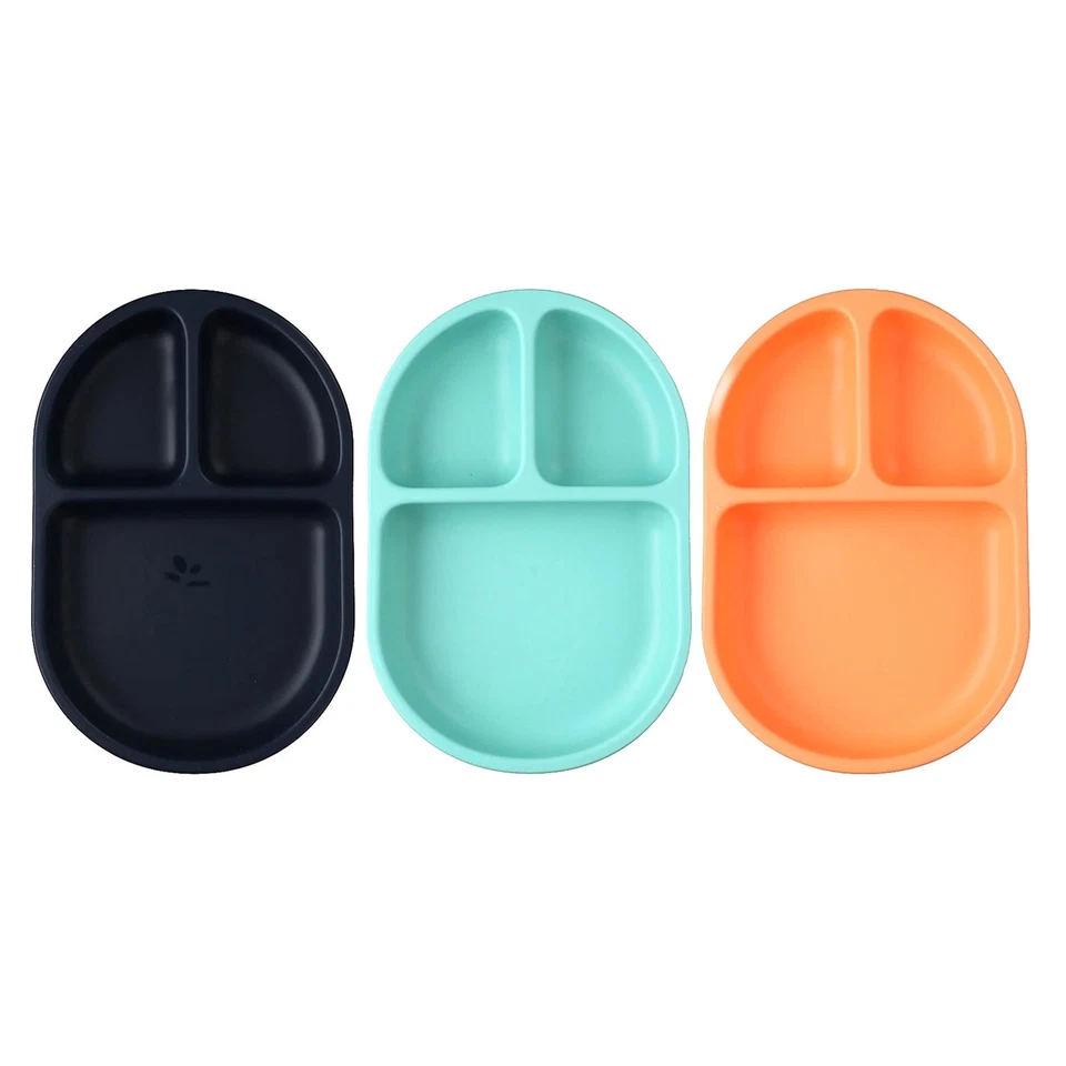 Chow, Juego de Placas de Silicona Dividida, 6m+, Surtido, Pack de 3 Foto 3 de 4