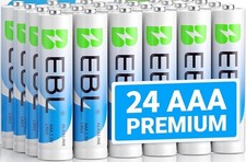 24 Pack AAA Alkaline Batteries - New 24 Count Sealed Triple A Batteries