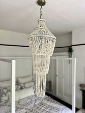 Balinese Handmade Tiered Shell Pendant Light Shade / Hanging Decor