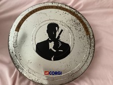 Vintage Corgi  007 THE DEFINITIVE COLLECTION FILM REEL TIN WITH VEHICLES! - vgc!