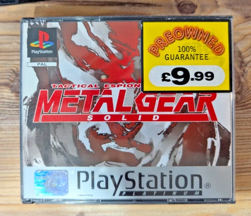 Metal Gear Solid (Sony PlayStation 1, PS1) - PAL - Complete with Manual