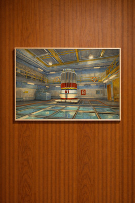 Counter Strike Nuke B Site Oil Painting | CS2 Gaming Poster | CSGO Fan Art