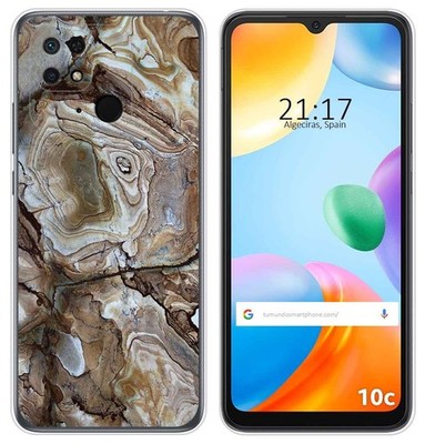 Xiaomi Redmi 10C Silikonhülle TPU Marmor Design 14 Zeichnungen