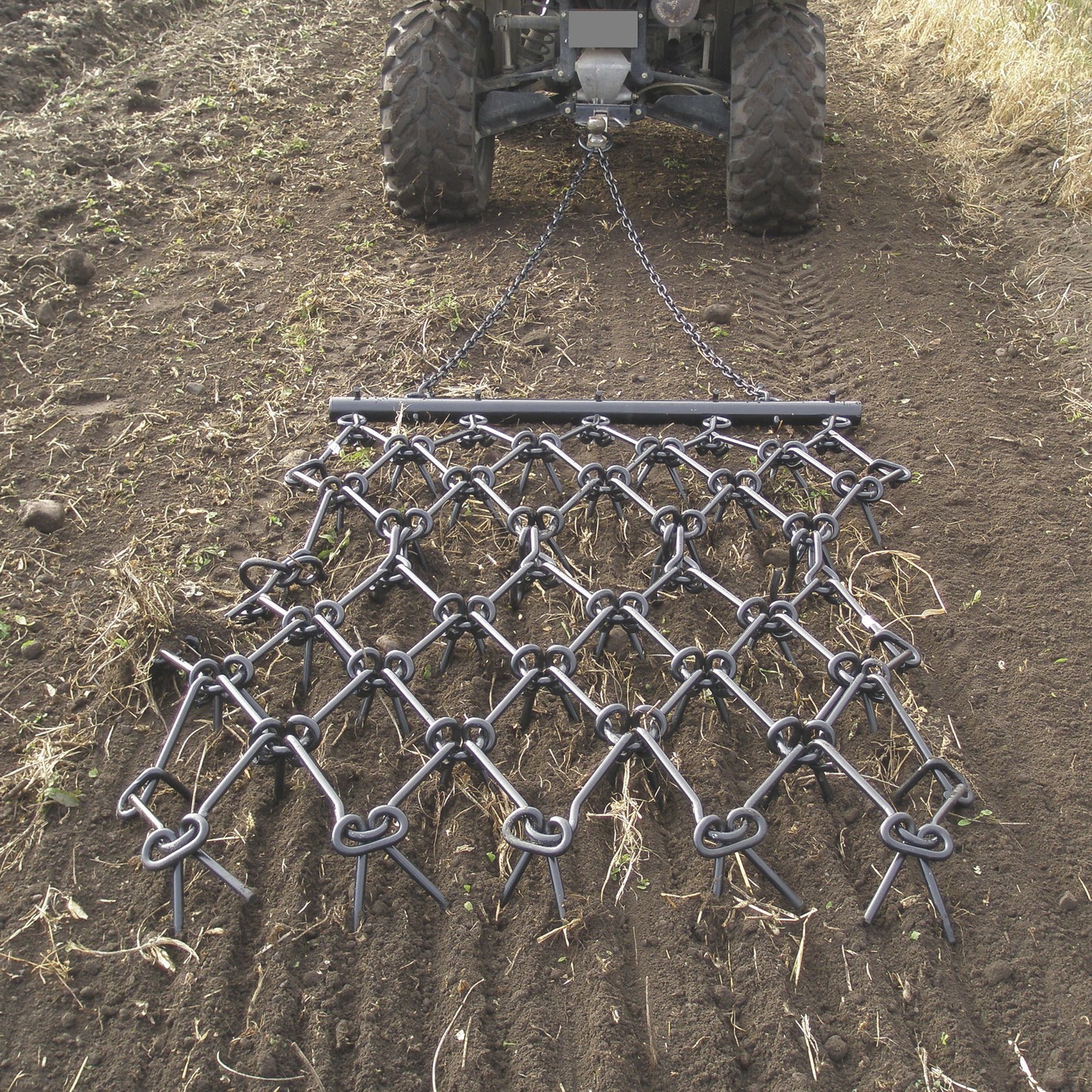 Field Tuff Heavy-Duty Drag Harrow - 4ft. x 4ft., 7 Tine Rows, 1/2in. Dia.