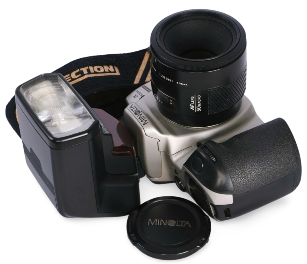 Minolta Alpha 303si Super 35mm Film AF SLR c/w AF Macro 50/2.8