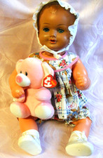 Cellba Babypuppe 50 cm gemarkt Nixe im Wappen