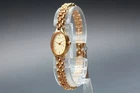 [Near MINT]  Vintage Seiko 1F21-5A00 Gold Dial Quartz Women's Watch From JAPAN