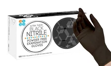 Black Nitrile Gloves Disposable Latex Free - 4 Mil, Powder Free, Food Safe, K...
