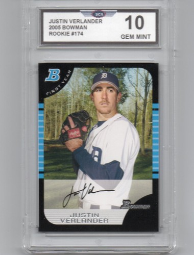 Justin Verlander #174 2005 Bowman card