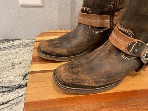Bed Stu Cobbler Series Roma Arnés Botines Zapatos Cuero Envejecido 6 - Imagen 4 de 12