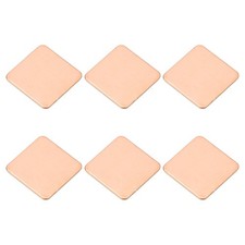 6 Pcs Heatsink Copper Pad Shim IC Chipset GPU Thermal Heatsink 15x15x0.6mm 