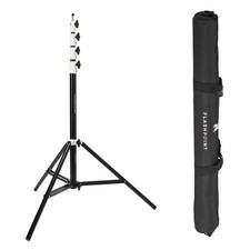 Flashpoint Pro Heavy-Duty Air-Cushioned Light Stand White, 9.5' 