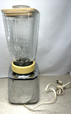 Osterizer Pulse matic Imperial Vintage Tabletop Blender Yellow