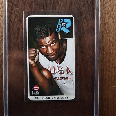 1984 Mike Tyson Rookie RC USA Boxing tobacco card Kid Dynamite
