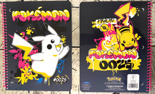 POKEMON GRAFFITI SPIRAL NOTEBOOK, NEW PIKACHU...
