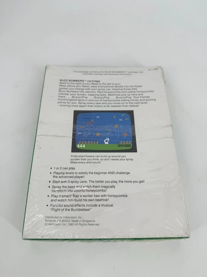 Intellivision Buzz Bombers 1983 Vintage Video Factory Sealed - Image 2 of 4
