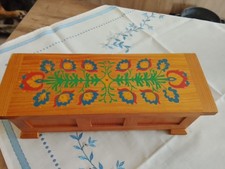 Kleine Bauerntruhe, bemalt, Alt