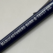 VTG Ballpoint Pen MANUFACTURERS BANK & TRUST Forest City Crystal Lake IA Iowa