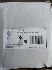 Delta 6-Setting In2ition 2-in-1 Dual Shower Head w/ProClean 75655Chrome NEW B5