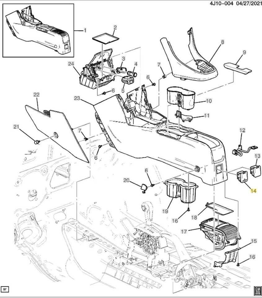 Accesorio Receptáculo Eléctrico Buick Encore Regal Chevrolet Cruze Trax GMC Acadia Foto 2 de 4