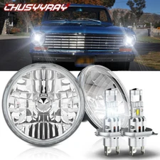 Fit 1963-1978 Chevy Nova Pair DOT 7 inch Round LED Headlight Hi/Lo Beam Sealed