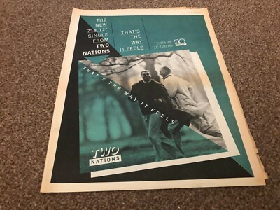 MEL04 ADVERT/PICTURE 15X12 TWO NATIONS : THAT'S THE WAY IT FEELS