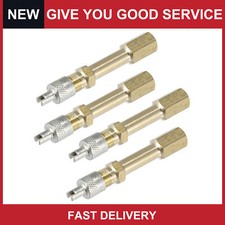 Universal 50mm Tire Valve Extension Adaptor Tyre Stem Inflation Bore Pack Of 4 Universal 50mm Tire Valve Extension Adaptor Tyre Stem Inflation Bore Pack Of 4