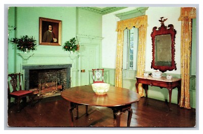 Fairfax County VA Gunston Hall Chinese Chippendale Room George Mason Postcard