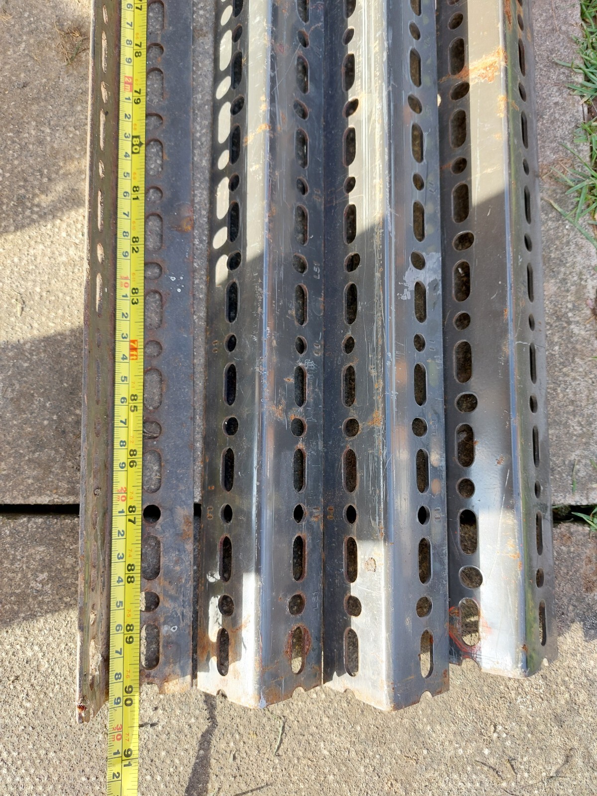 Dexion Slotted Angle X4 Lengths Shelving Angle Iron Garage Shed Used