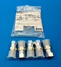 Pack of 5 - Parker Triple-Lok Swivel Connector Hydraulic Hose Adaptors 8-8 F6X-S