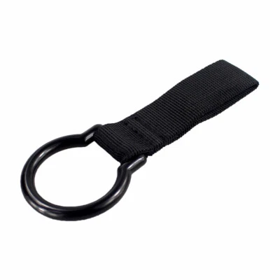 Nylon Web Metal Ring Holder for C-Cell Flashlight Baton Duty Belt Slide-On Style