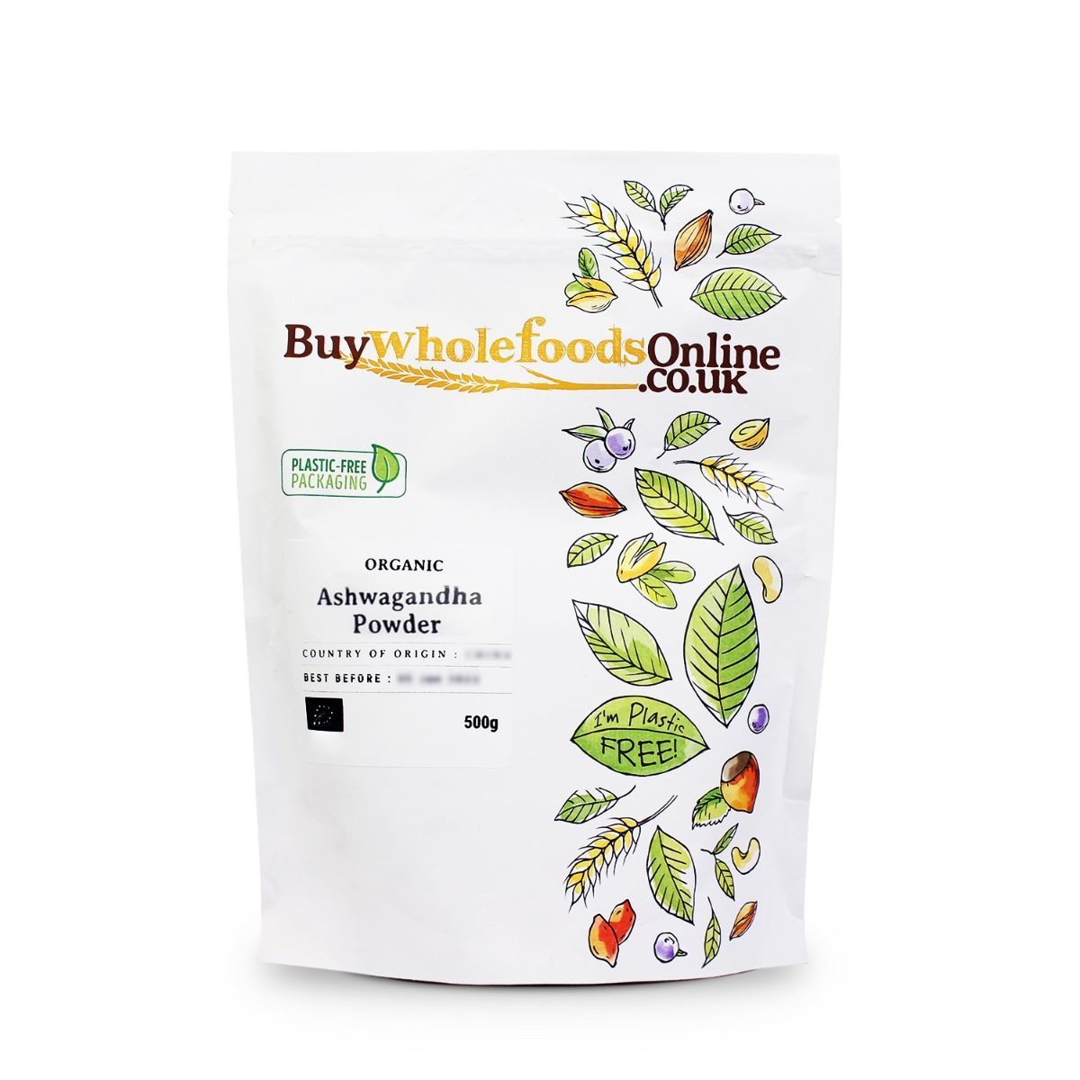 Organic Ashwagandha Powder 500g | BWFO | Free UK Mainland P&P
