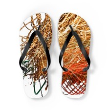 Flip Flops Fuzzy Orange shons