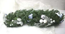 Decorative Collection Ornament Christmas Artificial Garland With Clear Lights 9'