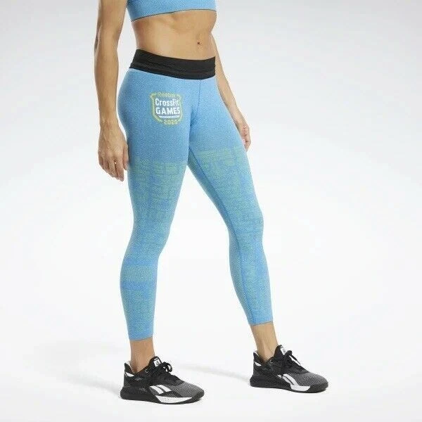 Reebok CrossFit Games 2020 MyoKnit Women's Tights Pants Blue Small NEW NWT