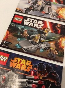 Lot 3 LEGO Star Wars Instructions BOOKLETS ONLY - 75034 75131 75132