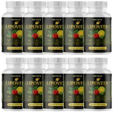 Lipovita Metabolic Wellness Support Dietary Supplement, 10 Bottles