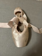 used single pointe shoe worn by professional ballerina for crafts/gifts