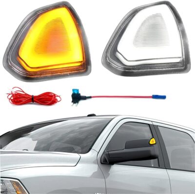 Switchback LED Side Mirror Marker Light Signal/DRL For Dodge Ram 1500 2500 3500